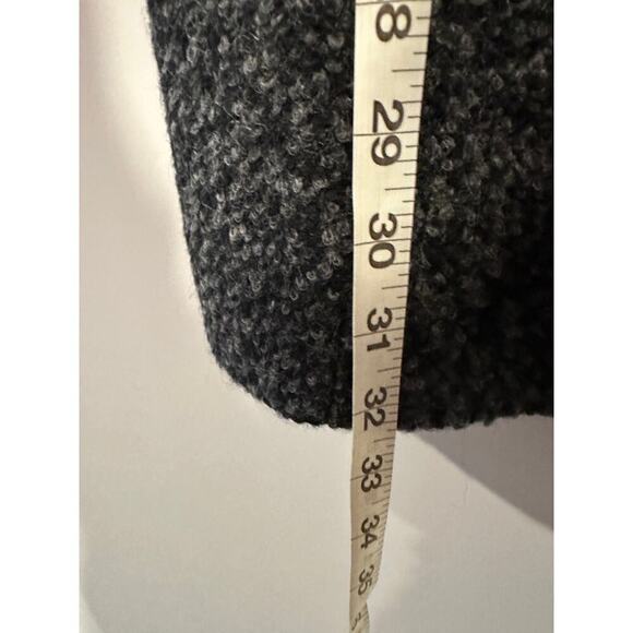 Anne Klein Large Oversized Wool Blend Layering Classic Gray Heathered Heavy Coat - Picture 7 of 9